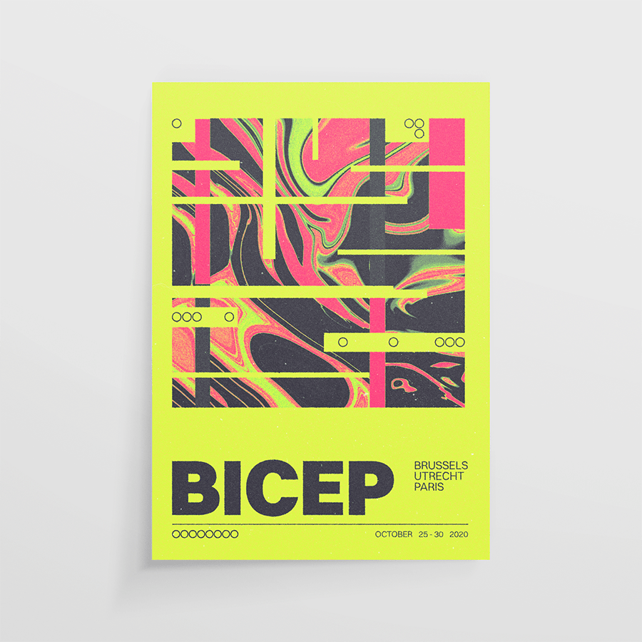 Bicep concert poster design