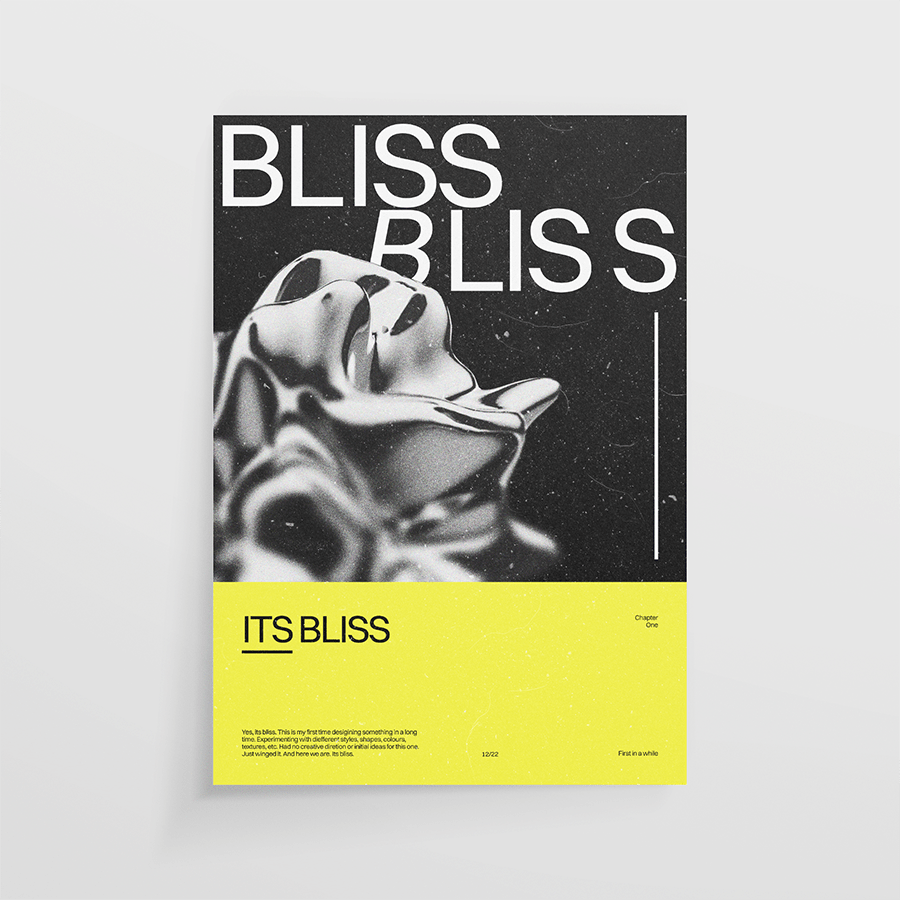 Bliss poster design