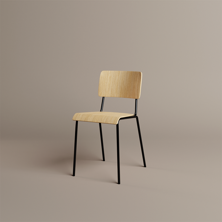 3D render of Numi chair design